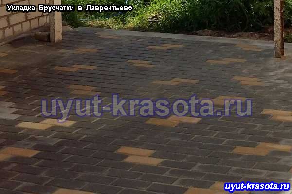 Тротуарная плитка в деревне Лаврентьево Ступинский район
